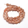 Natural Sunstone Nuggets Beads Strands X-G-J335-16-2