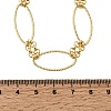 Brass Horse Eye Link Chain Necklaces NJEW-L013-15G-5