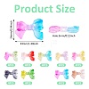 36Pcs 9 Colors Transparent Acrylic Beads OACR-TA0004-03-2