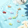 13Pcs 13 Colors Zinc Alloy Beads FIND-CJ0003-22-6
