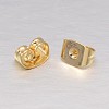 Real 18K Gold Plated Brass Ear Nuts LS-KK-L147-214-NR-2