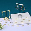 10 Pairs Brass Micro Pave Clear Cubic Zirconia Earring Hooks ZIRC-SZ0005-11-3