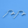 Brass Ear Stud Findings KK-WH20013-03S-2
