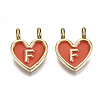 Alloy Enamel Charms X-ENAM-T012-02F-RS-2