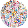 50Pcs Colorful Cute Elephant Cartoon Stickers PW-WGF8BEF-01-2