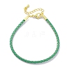 Polyester Cord Braided Bracelet Makings MAK-Z003-01G-22-1