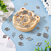  72Pcs 12 Styles Tibetan Style Alloy Connector Charms TIBE-TA0001-29-13