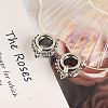 304 Stainless Steel Crystal Rhinestone Horse Eye Ear Plugs Gauges WG9936D-06-4