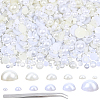 5400Pcs 12 Styles Half Round ABS Plastic Imitation Pearl Cabochons OACR-PA0001-18-1