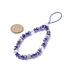 Rondelle Glass & Polymer Clay Rhinestone Beads Phone Hand Strap Chains HJEW-JM00877-04-2