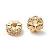 Brass Clear Cubic Zirconia Spacer Beads LS-KK-G420-22G-2