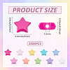 1000Pcs Opaque Acrylic Beads MACR-ME0001-02-2