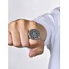 Stainless Steel Rune Words Viking Amulet Finger Ring PW-WG37249-04-4