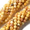 Natural Yellow Jade Beads Strands LS-G-F591-17-10MM-2