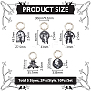 Printed Acrylic Pendants HJEW-AB00226-2