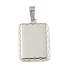 Non-Tarnish 304 Stainless Steel Pendants STAS-F307-33P-1