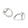 Rack Plating Teardrop Brass Hoop Earrings EJEW-N055-48P-RS-2