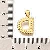 Rack Plating Brass Micro Pave Cubic Zirconia Pendants KK-L226-100G-D-3