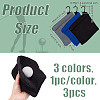 3Pcs 3 Colors Polyester Fibre Golf Wipe Towel AJEW-OC0005-36A-2