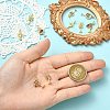 10Pcs 5 Styles Brass Micro Pave Cubic Zirconia Pendants KK-CJ0004-43-4