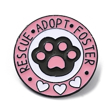 Kawaii Cute Pink Cat's Claw Pet Theme Enamel Pins JEWB-Q038-01B