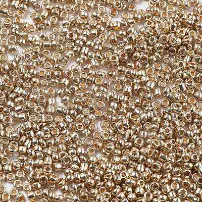 Electroplate Glass Seed Beads X-SEED-Q003-1-1