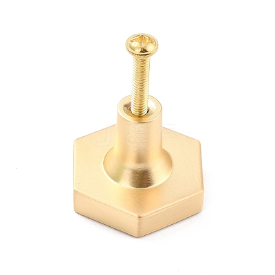 Hexagon with Marble Pattern Brass Box Handles & Knobs LS-DIY-P054-C01-1