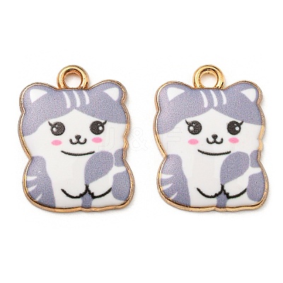 Printed Alloy Pendants ENAM-L042-07G-02-1