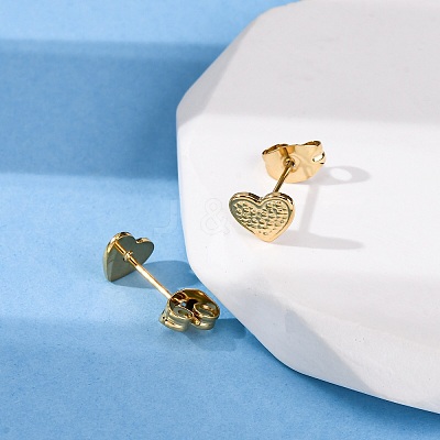 304 Stainless Steel Stud Earrings EJEW-Z134-03G-1