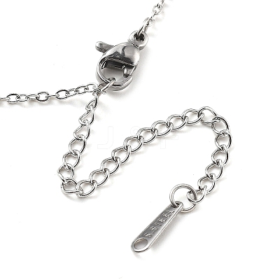 Heart 304 Stainless Steel Cat Eye Pendant Necklaces for Women LS-NJEW-D288-06P-1