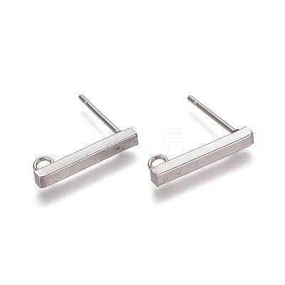 Non-Tarnish 304 Stainless Ear Stud Components LS-STAS-M274-012C-P-1