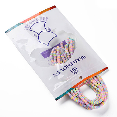 10 Strands Handmade Polymer Clay Beads Strands CLAY-BT0001-02-1