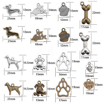 Tibetan Style Alloy Pendants TIBEP-SC0001-09-1