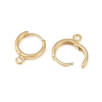 Brass Hoop Earring Findings X-KK-P310-26B-G-1