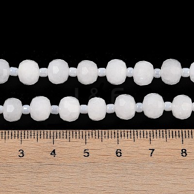 Natural White Jade Beads Strands G-H057-A22-07-1