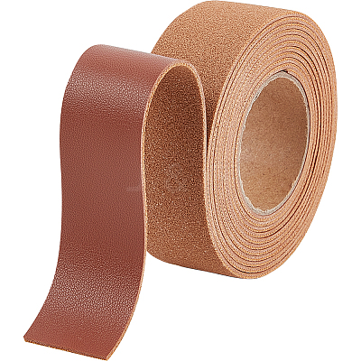 2M PVC Imitation Leather Ribbons SRIB-WH0011-125B-03-1