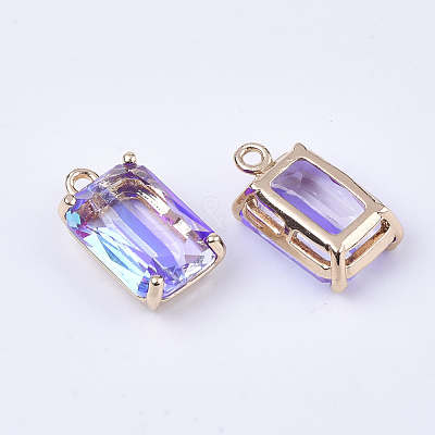 Transparent Glass Pendants GLAA-T007-20B-1