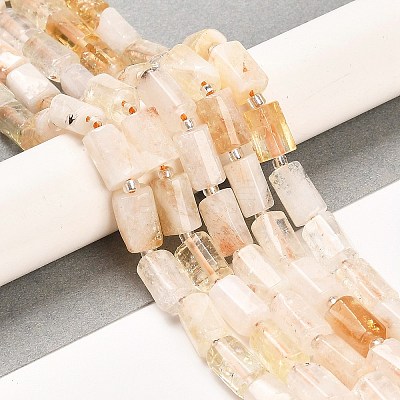 Heated Natural Citrine Beads Strands G-G068-A20-01-1