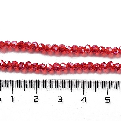 Electroplate Transparent Glass Beads Strands LS-EGLA-A035-T3mm-A01-1
