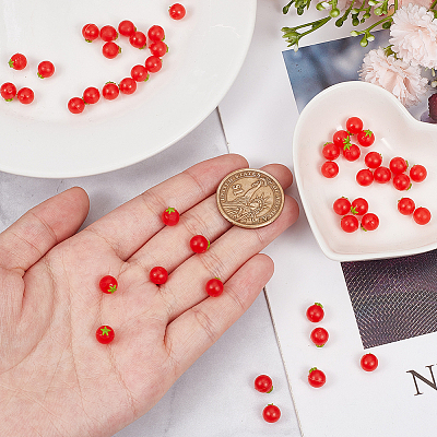 60Pcs PVC Imitation Fruit DJEW-OC0001-49B-1