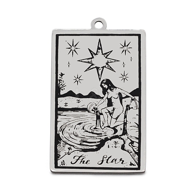 Non-Tarnish 201 Stainless Steel Pendants STAS-S105-LA211-8-1