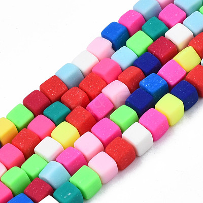 Handmade Polymer Clay Beads Strands CLAY-N008-061-10-1