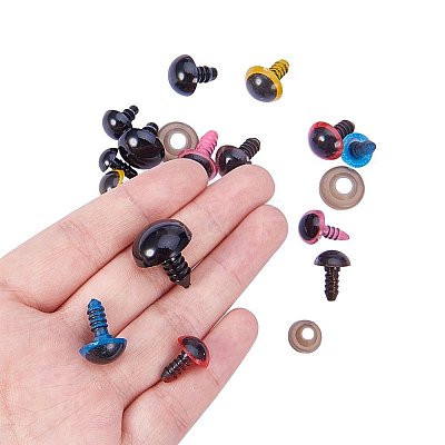 Craft Plastic Doll Eyes Stuffed Toy Eyes DIY-PH0009-01-1