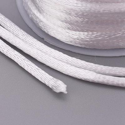 Nylon Satin Rattail Cords NWIR-L006-1mm-01-1