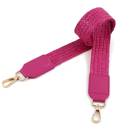PU Imitation Leather & Raffia Bag Handles PW-WGC4EAE-07-1