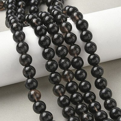 Natural Ice Obsidian Beads Strands G-P590-A03-10mm-03-1