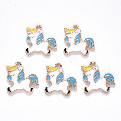 Alloy Enamel Pendants ENAM-N054-013A-1
