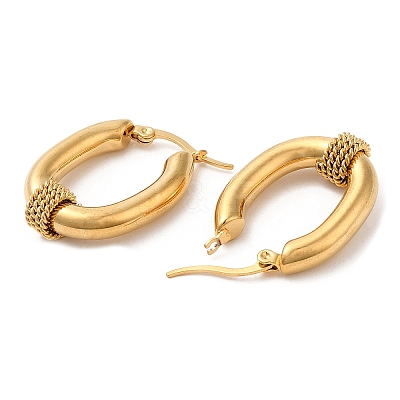 304 Stainless Steel Hoop Earrings EJEW-M221-04G-1