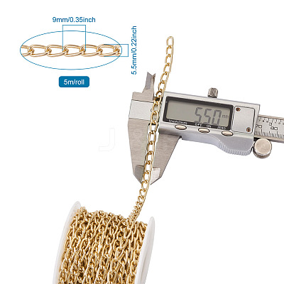 Aluminium Curb Chains X-CHA-T001-31G-1