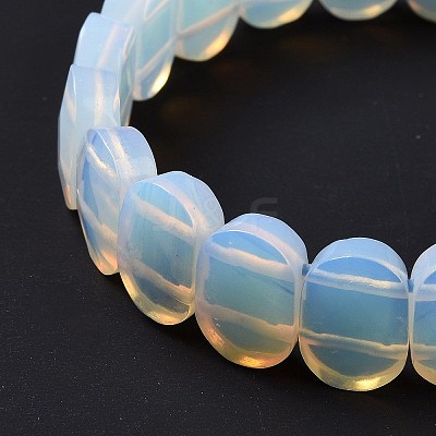 Opalite Oval Beaded Stretch Bracelet G-E010-01O-1
